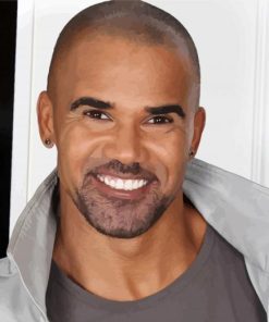 The Actor Shemar Moore paint by number
