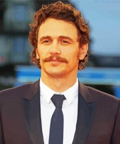 The American Actor James Franco paint by number