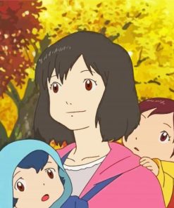 Wolf Children Anime paint by number