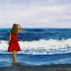 Woman At Beach Art paint by number