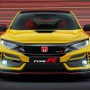 Yellow Honda Civic paint by number