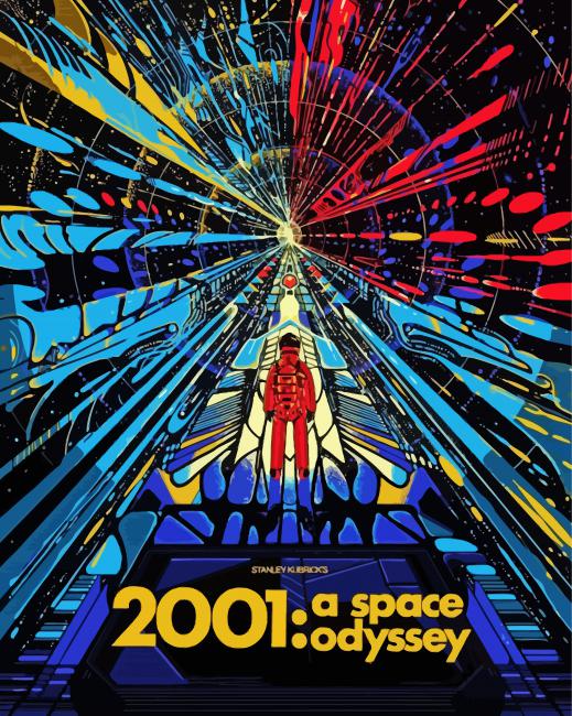 A Space Odyssey Poster paint by number