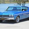 Blue Retro 1969 Chevy Chevelle paint by number