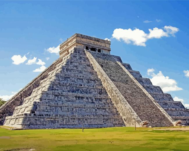 Chichén Itza paint by number