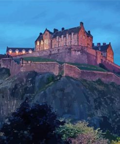 Edinburgh Castle In Scotland paint by number