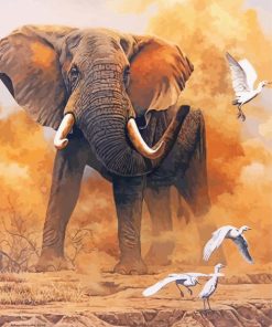 Elephant Dust Art paint by number