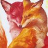 Fox Couple Art paint by number