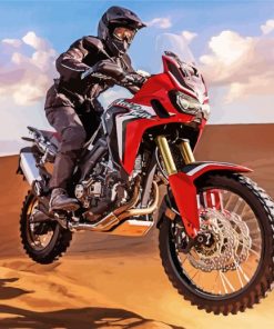 Honda Africa Twin In Desert paint by number