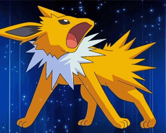 Pokemon Jolteon paint by number