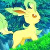 Leafeon Pokemon paint by number