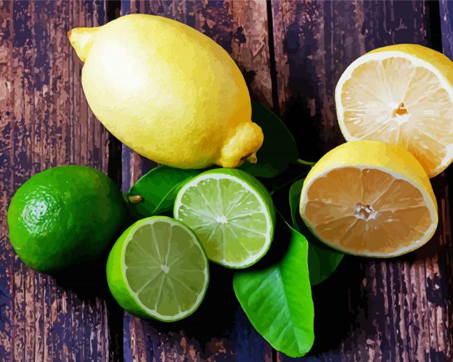 Lemons And Limes paint by number