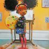 Little Black Girl paint by number