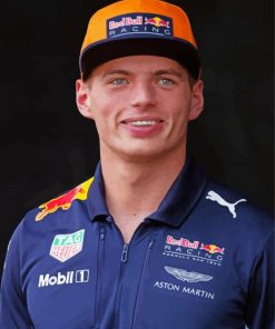 Max Verstappen Racer paint by number