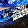 Millennium Falcon In Space paint by number