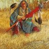 Old Native American Hunter paint by number