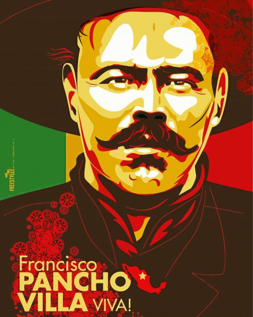 Pancho Villa paint by number