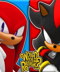 Shadow And Knuckles paint by number