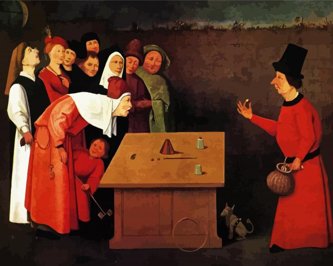 The Conjurer By Bosch Art paint by number