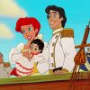 The Little Mermaid And Her Parents paint by number