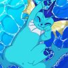 Vaporeon Pokemon paint by number