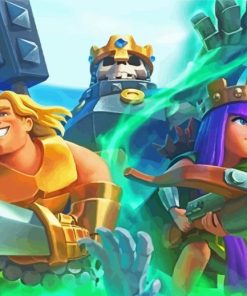Video Game Characters Clash Royale paint by number