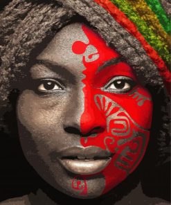 African Faces Woman paint by number