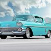 Blue 58 Chevy Impala Car paint by number