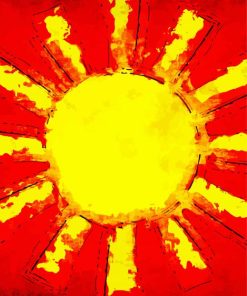 Cool Sun Abstract paint by number