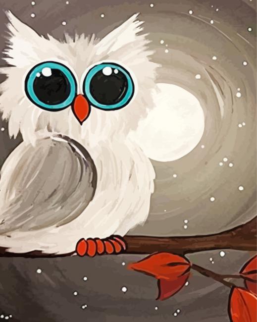 Cute Owl paint by number
