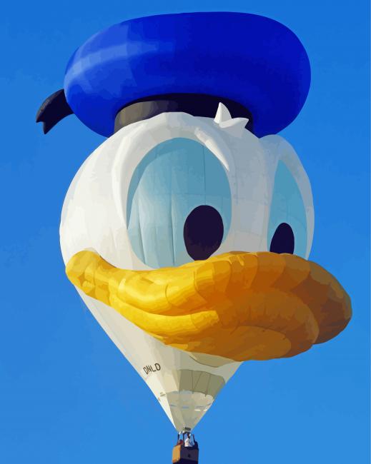 Hot Air Balloons Disney paint by number