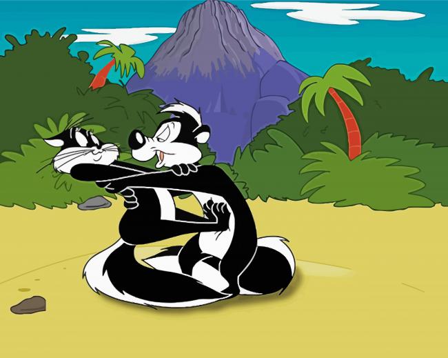 Pepe Le Pew Character paint by number