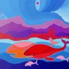 Ted Harrison Whales Of Monterey paint by number