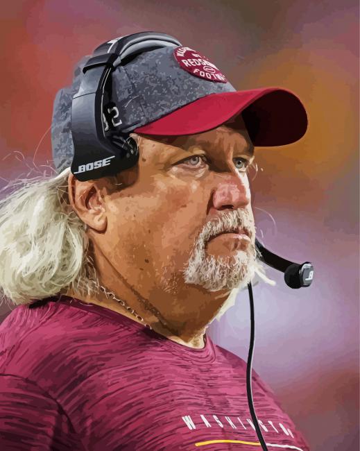 American Football Coach Rob Ryan paint by number
