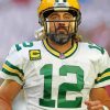 The Footballer Aaron Rodgers paint by number