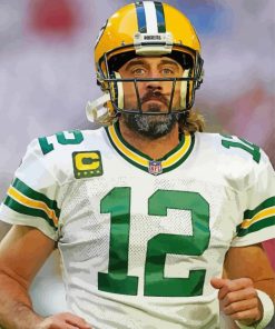 The Footballer Aaron Rodgers paint by number