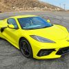 Yellow Chevy Corvette Stingray paint by number