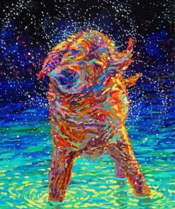 Aesthetic Wet Dog Art paint by number