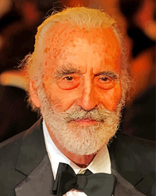 Christopher Lee Actor paint by number