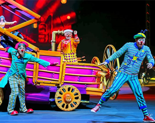 Circus Clowns paint by number