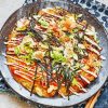 Delicious Japanese Okonomiyaki paint by number