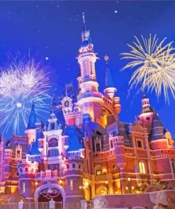 Disney Fireworks paint by number
