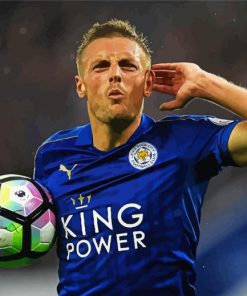 English Footballer Jamie Vardy paint by number