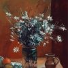 Flannel Flowers In Glass And Fruits Still Life paint by number