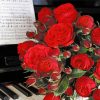 Flowers And Piano paint by number