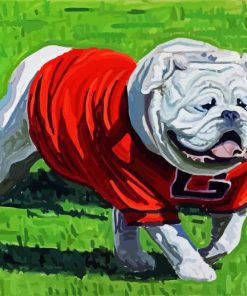 Georgia Bulldog paint by number
