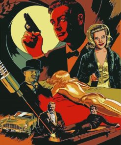 Goldfinger Art paint by number