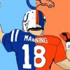 Peyton Manning paint by number
