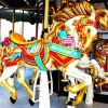 Merry Go Round Carousel paint by number