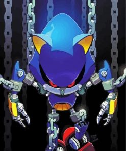 Metal Sonic Red Eyes paint by number