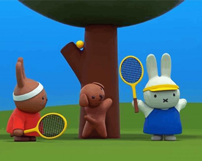 Miffy And Friends Characters paint by number